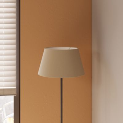 Abat-jour conique beige Ø35cm GoodHome Lokombi