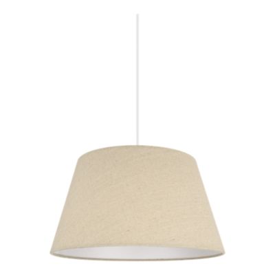 Abat-jour conique beige Ø35cm GoodHome Lokombi