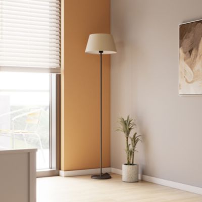 Abat-jour conique beige Ø35cm GoodHome Lokombi