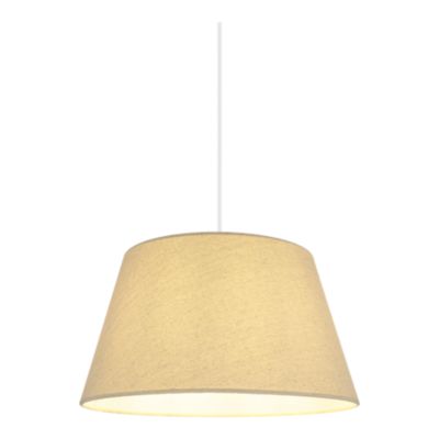 Abat-jour conique beige Ø35cm GoodHome Lokombi