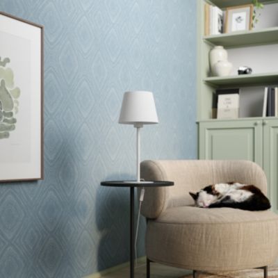 Abat-jour conique blanc Ø20cm GoodHome Lokombi