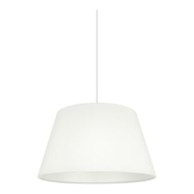 Abat-jour conique blanc Ø30cm GoodHome Lokombi