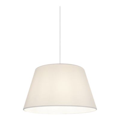 Abat-jour conique blanc Ø30cm GoodHome Lokombi