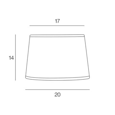 Abat-jour conique effet bois Ø20cm Corep