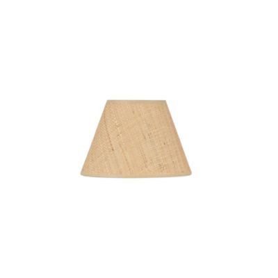 Abat-jour conique en rafia beige Ø22cm Corep