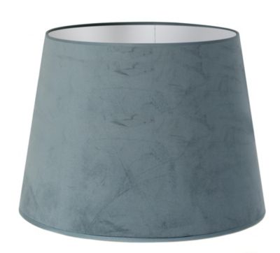 Abat-jour Conique Marron 25 Cm - Hauteur 17,5 Cm, Diamètres 25/10 Cm - En Polyester Et Métal, Bague Réglable E14 à E27 - Pour Lampe Design Moderne