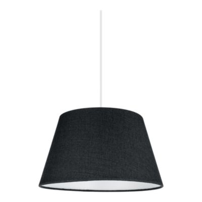 Abat-jour conique gris anthracite Ø30cm GoodHome Lokombi