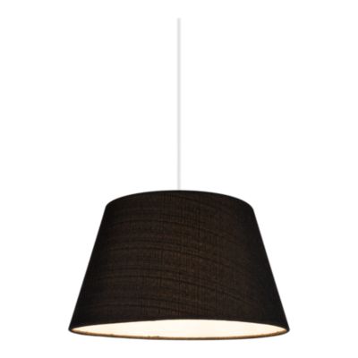 Abat-jour conique gris anthracite Ø30cm GoodHome Lokombi