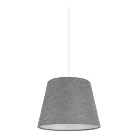 Abat-jour conique gris clair Ø20cm GoodHome Lokombi