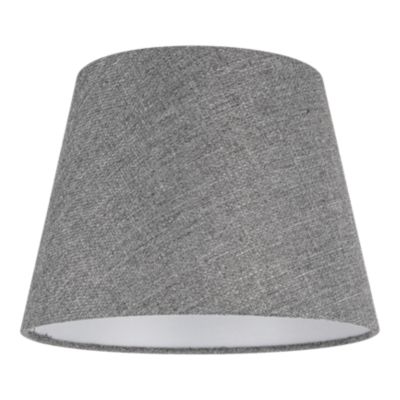 Abat-jour conique gris clair Ø20cm GoodHome Lokombi