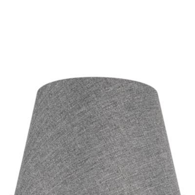 Abat-jour conique gris clair Ø20cm GoodHome Lokombi