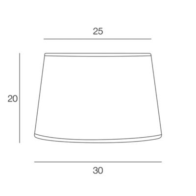 Abat-jour conique Storen tissu formes géométriques Ø30cm Corep