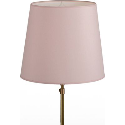Abat-jour coton rose pâle ambiance douce et élégante 30 x 24 x 32 cm rose pâle élégant