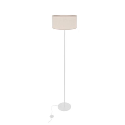 Abat-jour cylindre en côton beige Ø40cm Corep