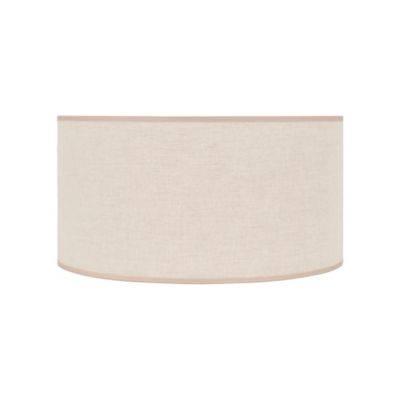 Abat-jour cylindre en côton beige Ø40cm Corep