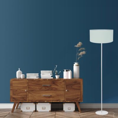 Abat-jour cylindre en coton vert sauge Ø40cm Corep