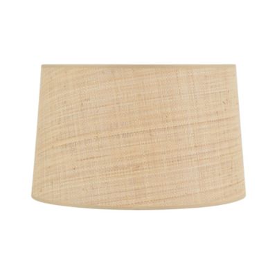 Abat-jour cylindre en rafia beige Ø45cm Corep