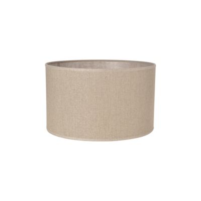 Abat-jour cylindre en toile de jute beige Ø30cm Corep