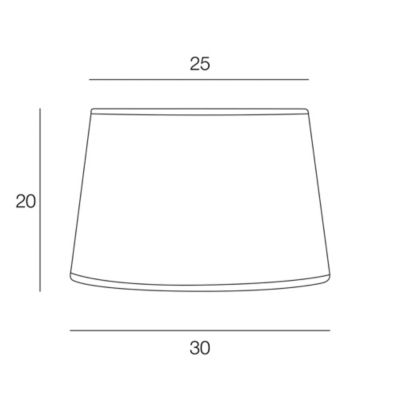 Abat-jour cylindre feuillage montera Ø30cm Corep