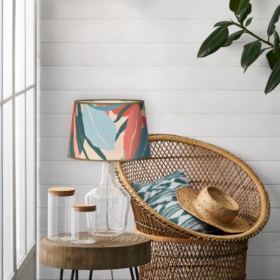 Abat-jour cylindre feuillage montera Ø30cm Corep