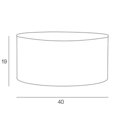Abat-jour cylindre feuillage montera Ø40cm Corep
