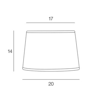 Abat-jour cylindre Montara tissu feuillage Ø20cm Corep