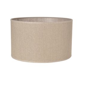 Abat-jour cylindre toile de jute beige Ø40cm Corep