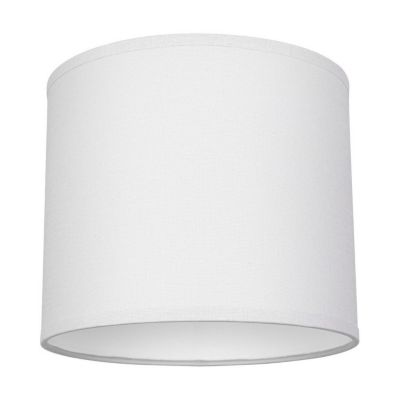 Abat-jour cylindrique E27 H20 Tissu Gris Clair