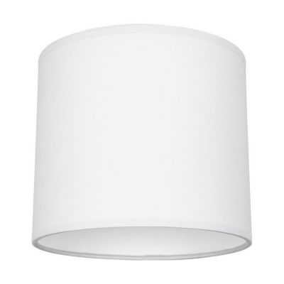 Abat-jour cylindrique E27 H25 Tissu Gris Clair