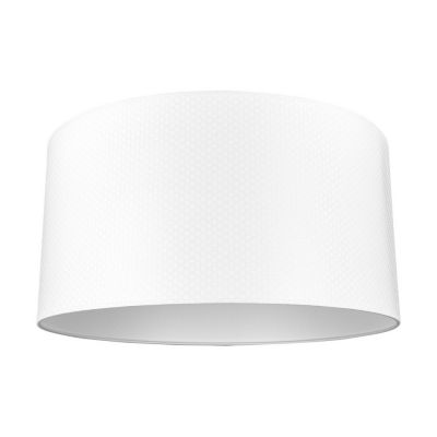 Abat-jour cylindrique E27 H30 Papier Multicolore+PVC avec motif à pois