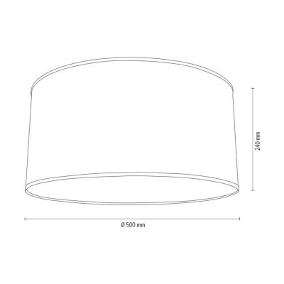 Abat-jour cylindrique E27 H30 Papier Multicolore+PVC avec motif à pois