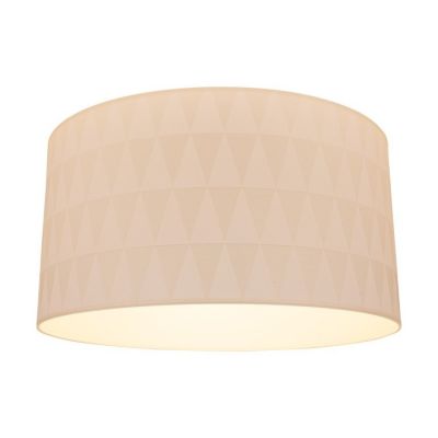Abat-jour cylindrique E27 H30 Tissu Blanc