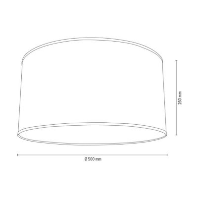 Abat-jour cylindrique E27 H30 Tissu Blanc