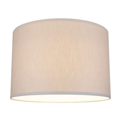 Abat-jour cylindrique E27 H30 Tissu Gris