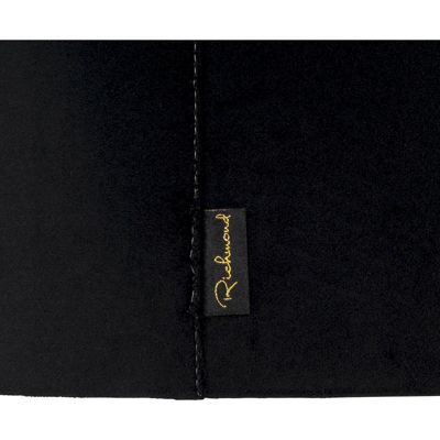 Abat jour cylindrique noir design élégant pour salon contemporain 40,00 x 40,00 x 30,00 cm noir profond élégant