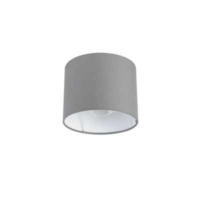 Abat-jour gris 18/18/14 avec intérieur blanc