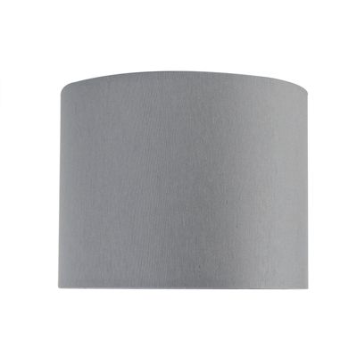 Abat-jour gris 18/18/14 avec intérieur blanc