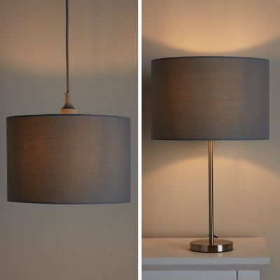 Abat-jour Kpezin Ø30cm GoodHome Gris