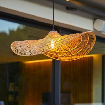 Abat jour naturel seul MARBELLA H14cm