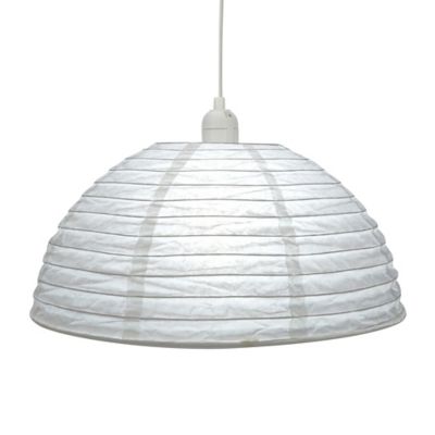 Abat-jour papier Anbus Ø38cm GoodHome Blanc