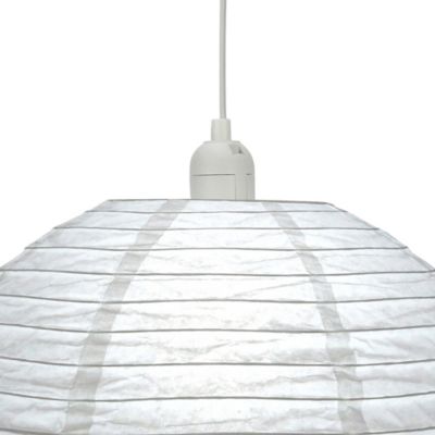Abat-jour papier Anbus Ø38cm GoodHome Blanc