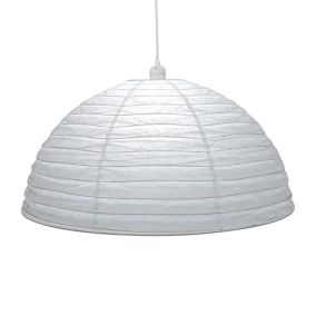 Abat-jour papier Anbus Ø58cm GoodHome Blanc