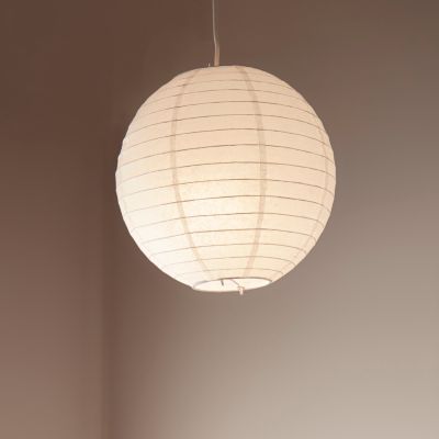 Abat-jour papier Raqis Ø28cm GoodHome Blanc