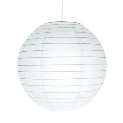 Abat-jour papier Raqis Ø28cm GoodHome Blanc