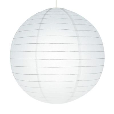 Abat-jour papier Raqis Ø58cm GoodHome Blanc
