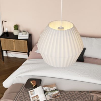 Abat-jour pour suspension blanc forme diamant Ø38cm GoodHome Longbill