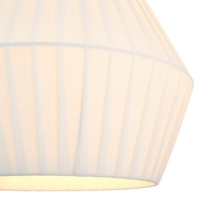 Abat-jour pour suspension blanc forme diamant Ø38cm GoodHome Longbill