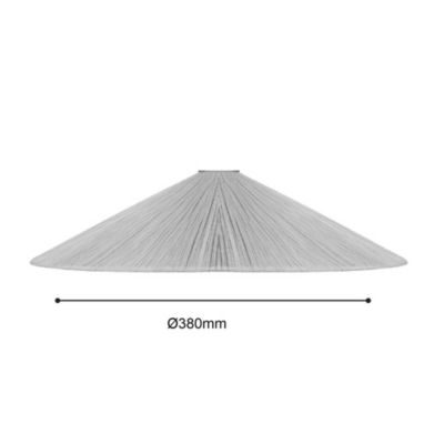 Abat-jour pour suspension cône en raphia Ø.38cm Eglo, Dulah