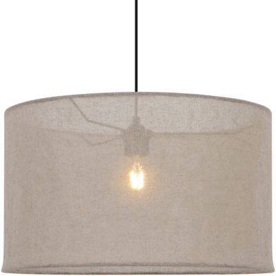 Abat-jour pour suspension en lin beige Ø48cm GoodHome Bluebill