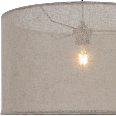 Abat-jour pour suspension en lin beige Ø48cm GoodHome Bluebill